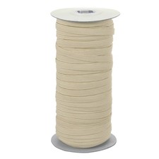 1/4"x50 Yards Khaki Elastic Bands Stretch Flat Elastic Cord for DIY Craft