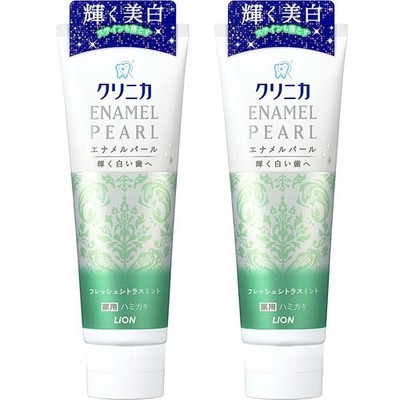 CLINICA Enamel Pearl Toothpaste Fresh Citrus Mint 130g x 2 pieces