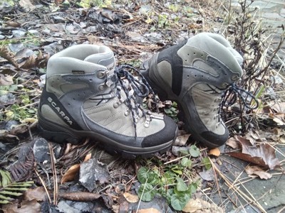 Scarpa Kailash GTX Gray Suede Leather Gore-Tex Hiking Boots US Women's 7 EU 38