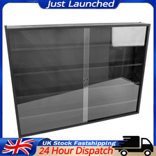 5-Tier Acrylic Black Wood Display Storage Shelf For Collectibles & Perfume