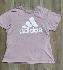 Adidas Light Purple Regular Fit Logo Girls Youth T-shirt XL