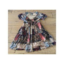 Urban Outfitters Sammy Patchwork Floral Babydoll Mini Dress Size: Small (379)