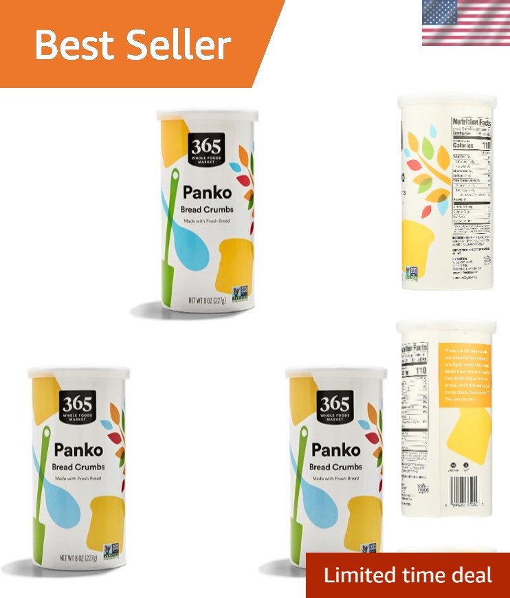 Versátiles migas de pan Panko gourmet, 3 paquetes de 8 onzas para una perfección crujiente