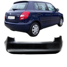 für Skoda Fabia 5J Heckstoßstange Stoßstange Hinten ohne PDC PREMIUM Bj.07-14