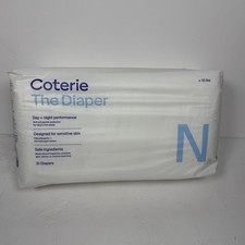 COTERIE 1X COTERIE THE DIAPER NEWBORN SIZE 31 COUNT UNDER 10 LBS - WHITE