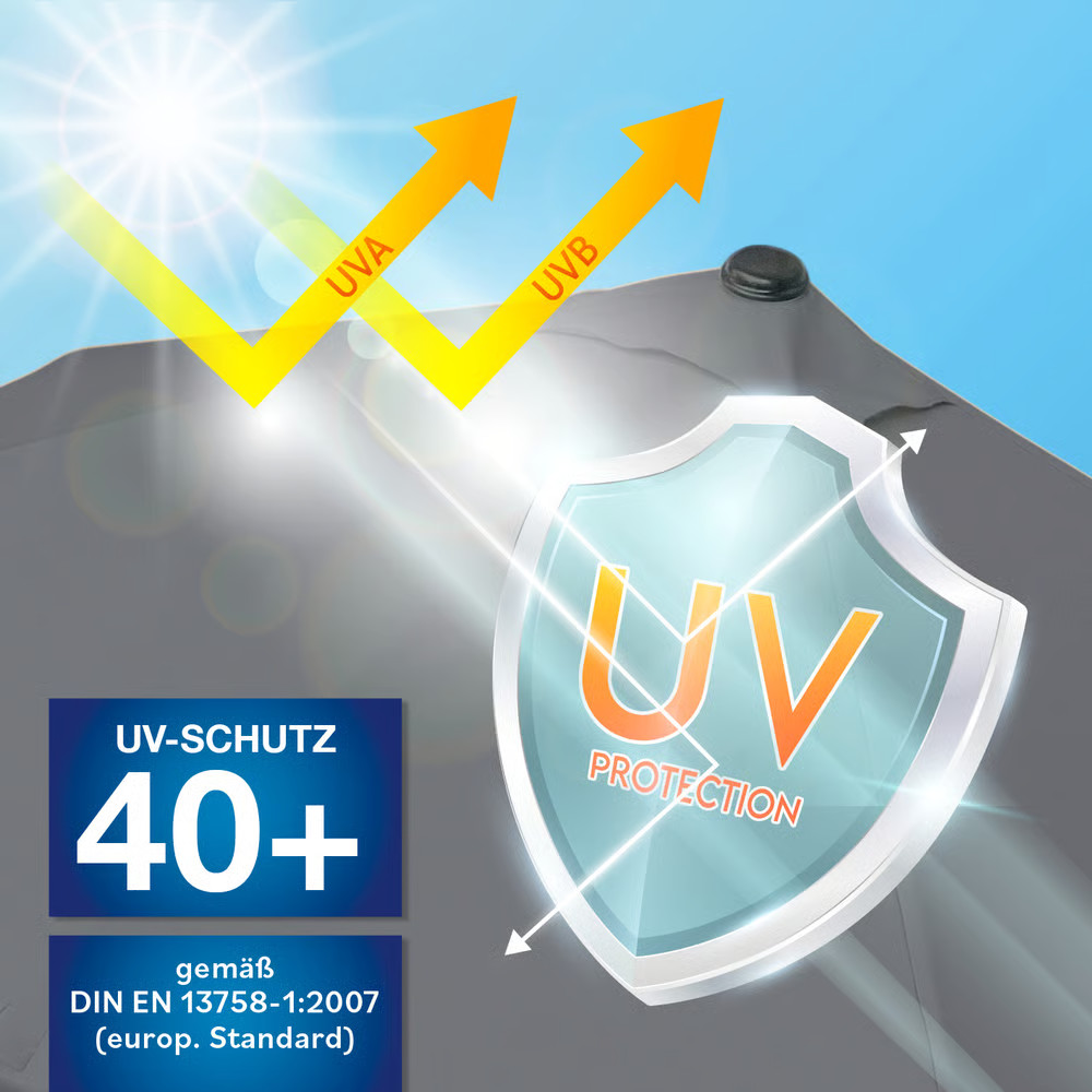parasol rectangulaire easymaxx – vue détaillée