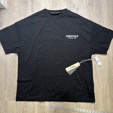 Fear of God Essentials Jersey Crewneck T-Shirt 'Black' Authentic Brand New