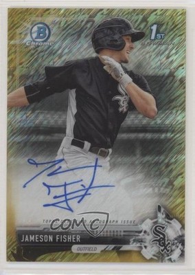 2017 Bowman Chrome Prospect Gold Shimmer Refractor 29/50 Jameson Fisher Auto mr0