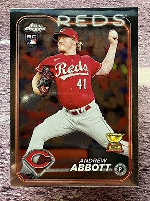 Andrew Abbott 2024 Topps Chrome Cincinnati Reds #154