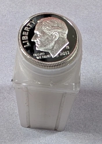 2012-S Roosevelt Dime 50-Coin Roll Tube Proof (Silver) 10c