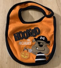 Just One You By Carters Babys "Hooked on Mommy" Halloween Feeding Teething Bib