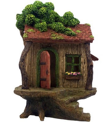 Fairy Garden House   Fairy House for Outside   9  High with Door That Opens  ...