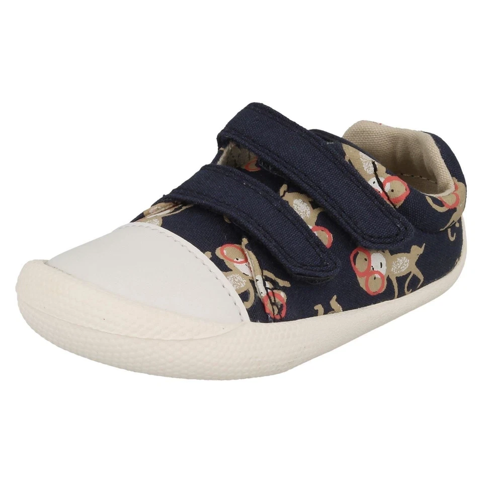 'Boys Clarks Doodles' Tiny Pebble - UK 2G Infant (Ex Display) **