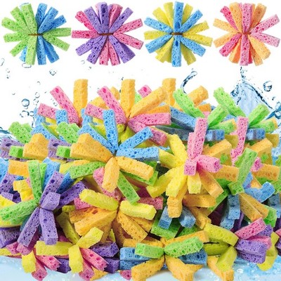 60 Pcs Reusable Water Sponge Balls for Outdoor Water Balloons Kids Games Toys...