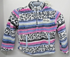Hurley Girls Size X-Small 4/5 Sherpa Quarter-Zip Pullover Marshmellow