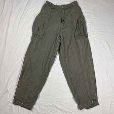 Urban Outfitters Green Utility Cargo Pants US 6 Women  s Sz 10 UK Tapered Lyocell