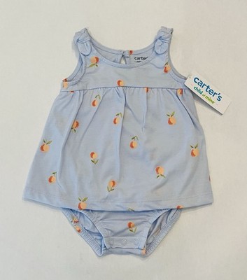 Carters Baby Girl Clothes 6-9 Months Romper Cute Summer Outfit New