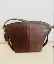 Vintage Coach 9927 Mahogany Brown Compact Bucket Crossbody 2000 USA