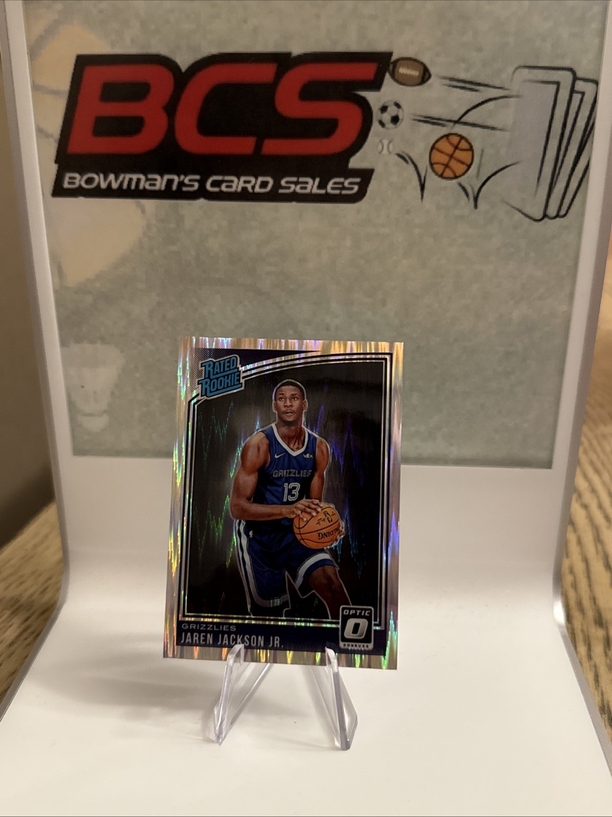 🏀 2018-19 Panini Donruss Optic Shock Prizm #188 Jaren Jackson Jr Rated Rookie🔥