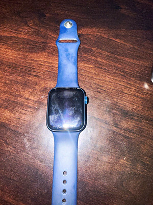 Apple Watch Series 6 44mm Blue Aluminum Case Blue Silicone Band 32GB Touch