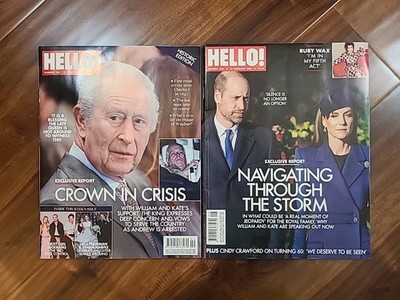 UK Hello Magazine #1930 & #1931-Historic Editon,Kate Middleton, William,Charles