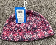 Columbia Youth Girls Kids Large Beanie Hat Agent Heat Pink, /Free Beanie