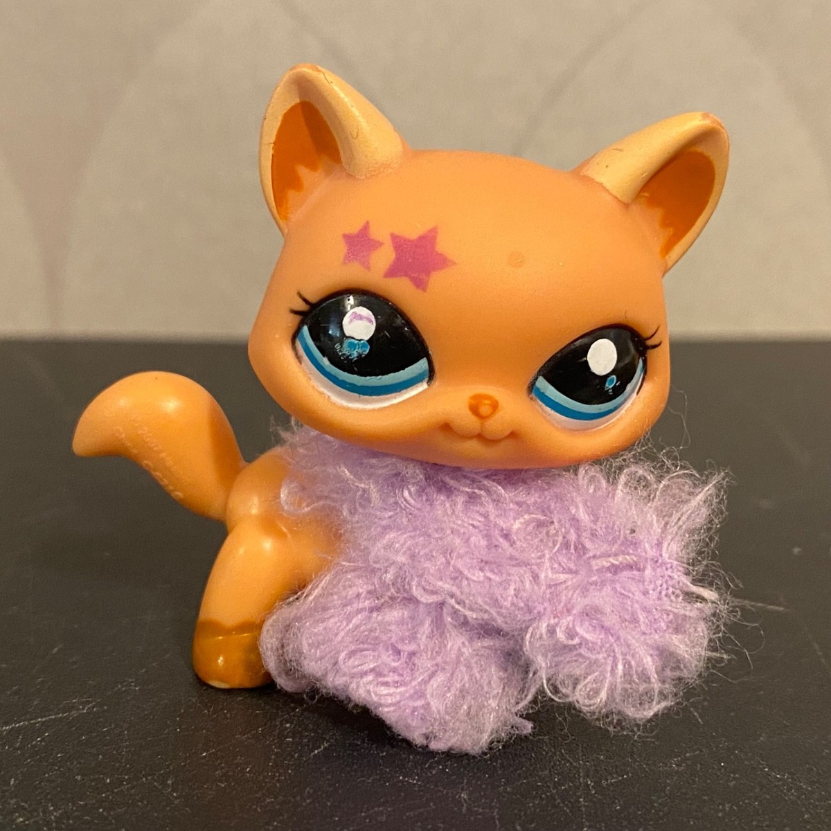 Authentic Littlest Pet Shop #2258 Orange star walking cat