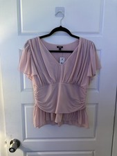 Express Women s Pink Business Top, Size Large...