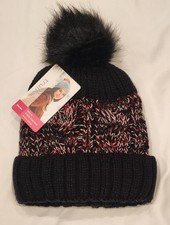 Women's Trufit Cable Knit Winter Hat - Soft Fur Lining - One Size Beanie