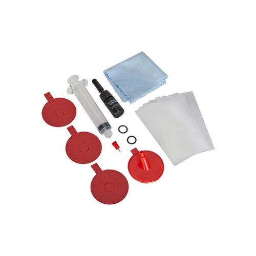Sealey SCS901 Windscreen Repair Kit Cracks 300mm Long 25mm Chips Car Van Screen