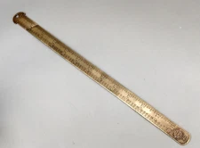 Antique printer’s point & pica line gaug Time savers H B Rouse Co. Chicago USA