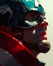 Captain America Portrait (17) Fridge Magnet Lot Up