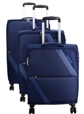American Tourister Star Max 3 PC Set A Trolley Navy / Blue dunkelblau blau Neu