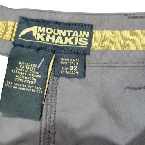 Mountain Khakis Snake River Short Mens 32 Gray Nylon Outdoor - Picture 2 of 3