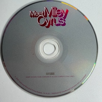 Miley Cyrus   Meet Miley Cyrus CD 2007 Pop Teen Hollywood Records