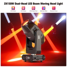 2X150W High-Power Dual-head LED Beam Moving Head Stage Light GOBO Disco KTV Show