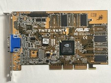 RARE ASUS TNT2-VANTA NVIDIA RIVA TNT2 16M AGP VIDEO CARD VGA ONLY RM1-B304