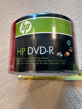 50 HP Blank 16X DVD-R DVDR Logo Branded 4.7GB Media Discs