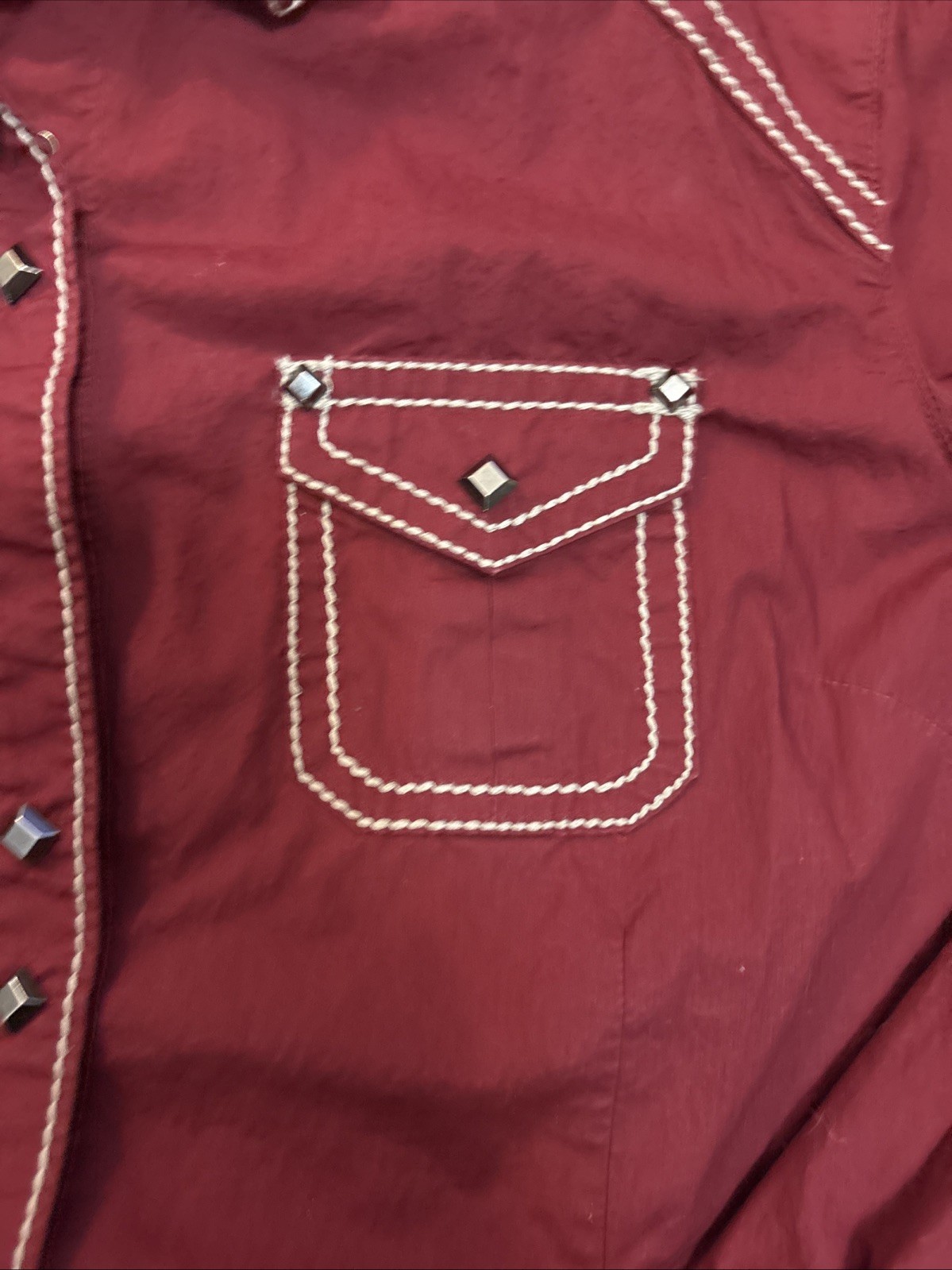 EUC ARIAT Fitted Snap Button Front Embroidered Fl… - image 4