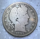 1895-S  Barber, Liberty Head, Morgan Half Dollar,  Good - Nice Coin!!
