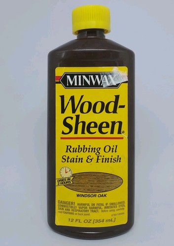 Minwax Woodsheen Rubbing Oil Stain & Finish Windsor Oak 90% full Discontinued