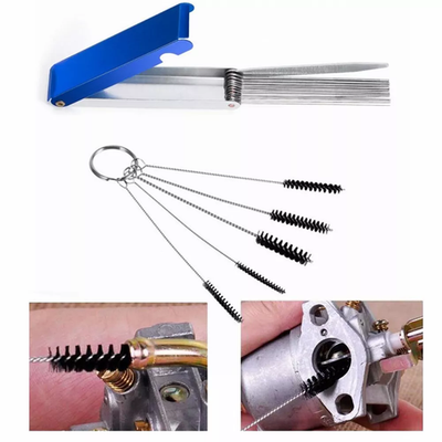 #ad 18pcs Carburetor Carbon Dirt Jet Remove Clean Needles Brushes Tool Kits 1 Set $7.47