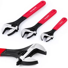 Adjustable Wrench Set, 3-Piece (6" 8" 10") Adjustable Wrench Sets with Non-Sl...