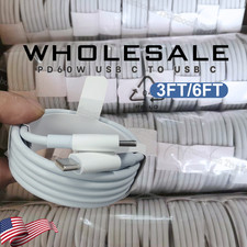 For iPhone 15 Plus 16 Pro 17 Air Type C to USB C Fast Charging 60W PD Cable Lot