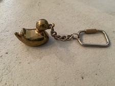 Schl&uuml;sselanh&auml;nger Messing Ente Anh&auml;nger Figur
