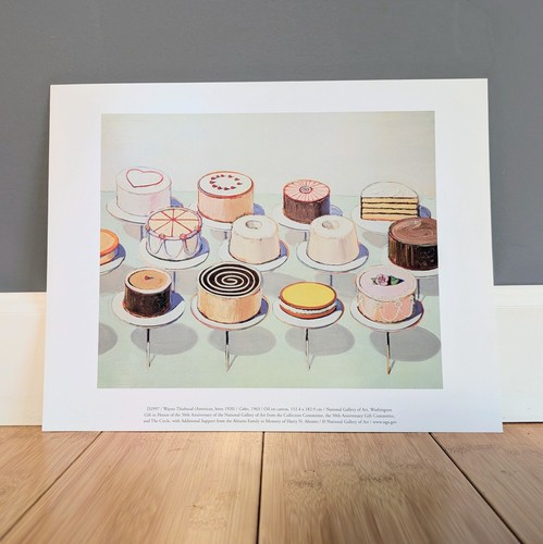 Wayne Thiebaud Cakes 1963 Art Print National Gallery of Art 11x14 Framing Decor