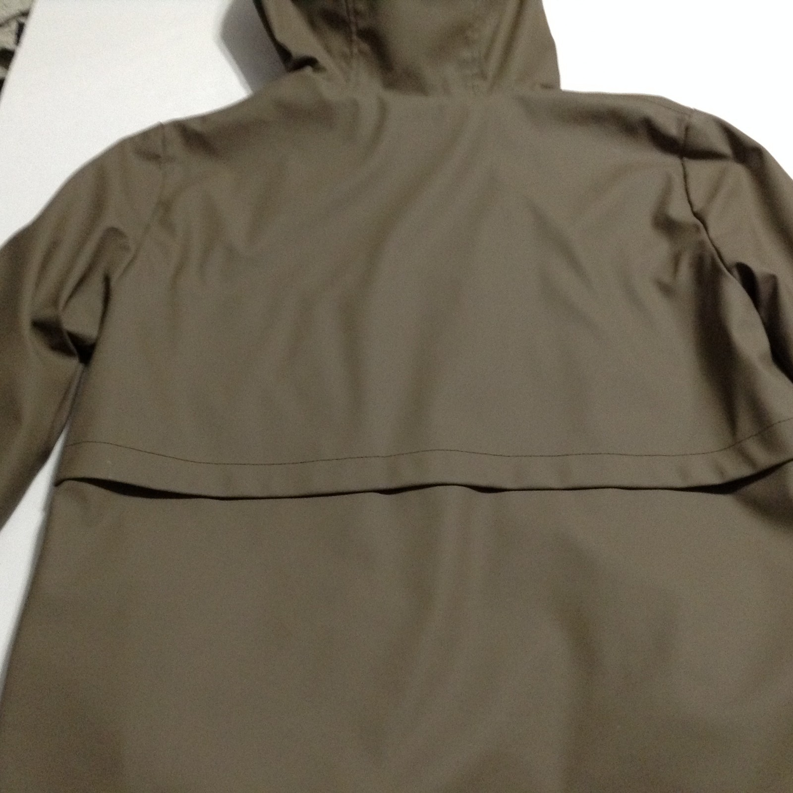 Zara Basic Outerwear Rain Jacket Small Tan Full Z… - image 11