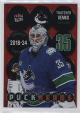 2024-25 Upper Deck Fleer Ultra Puckheads Red 61/99 Thatcher Demko #PH-24 08a0