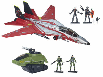 GI Joe Crimson Strike Set Scythe Jet Chimera SDCC 2105 Hasbro 50th
