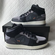 Nike Air Jordan 1 Mid SE Craft (GS) Shoes Big Kid’s SZ 6.5Y Black DV0438-001